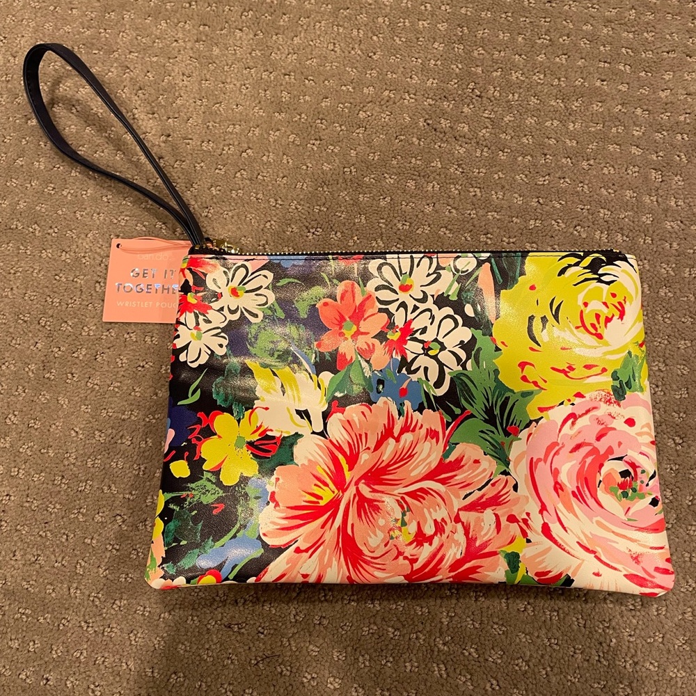 NWT Ban.do Get it Together Wristlet Pouch - Flower shop